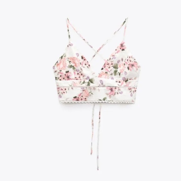 Zara floral crop top - Picture 5 of 9